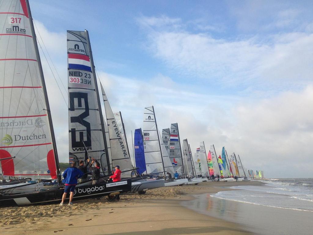 Catamarans as far as the eye can see - 2014 Round Texel © Hester Ozinga